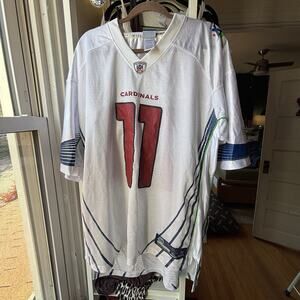 Reebok Arizona Cardinals Larry Fitzgerald Super Bowl Football Jersey Mens XL